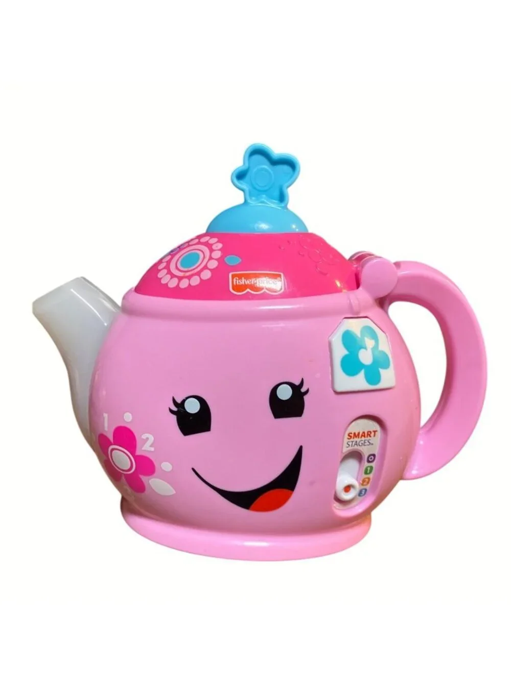 Fisher-Price Laugh & Learn Smart Stages Musical Tea Pot Toy Pink Interactive